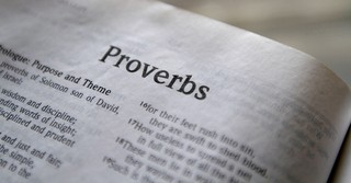 open Bible to book of Proverbs, who wrote Proverbs?