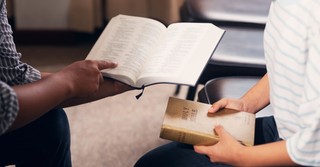People studying the Bible together