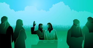 Illustration of Jesus' Baptism