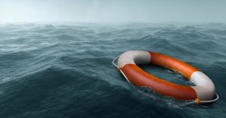 rescue life preserver in stormy ocean, rescue your prayer life