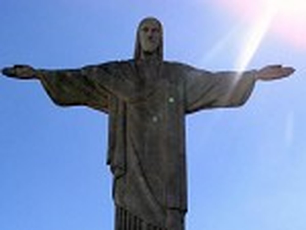 Close Up of Christ the Redeemer in Rio de Janeiro