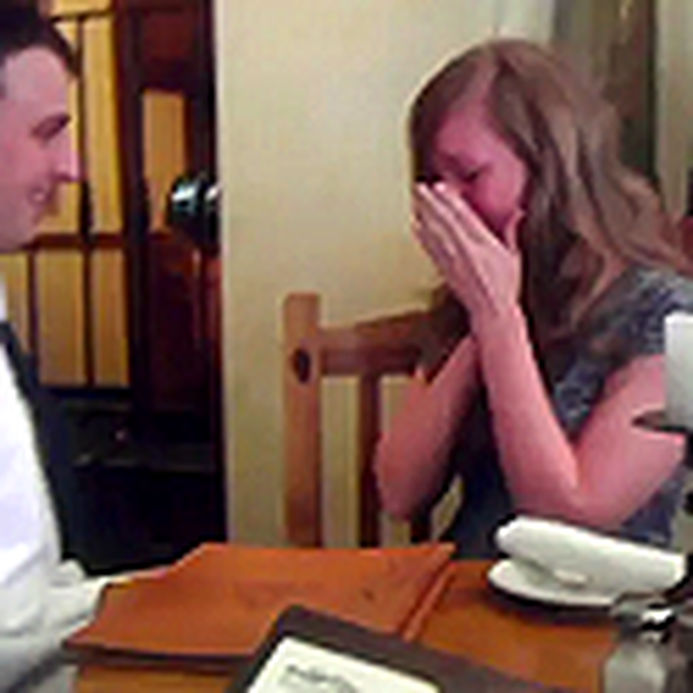 Sailor Surprises his Girlfriend Then Proposes to Her