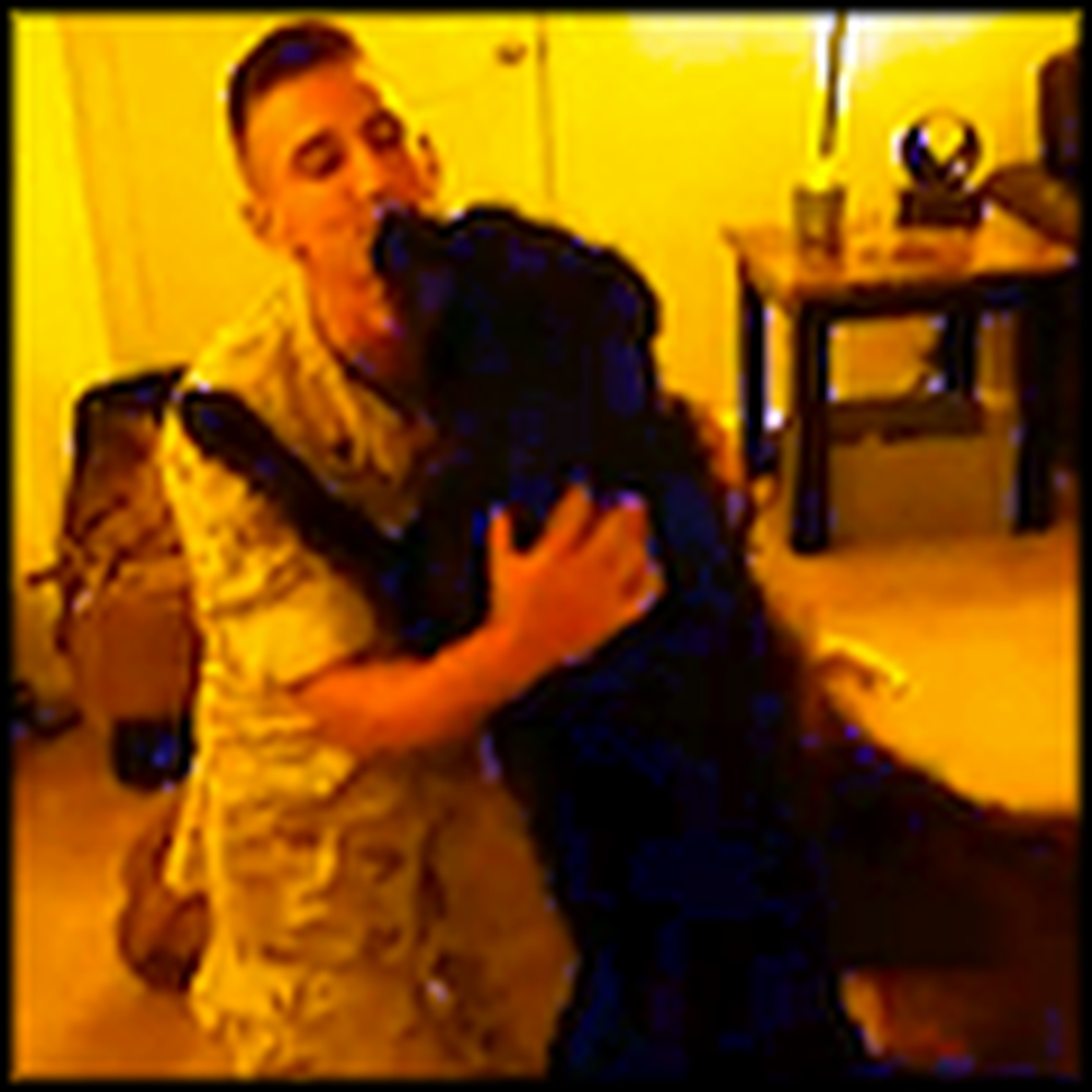 Airman Gets Welcomed Home by his 2 Loving Dogs