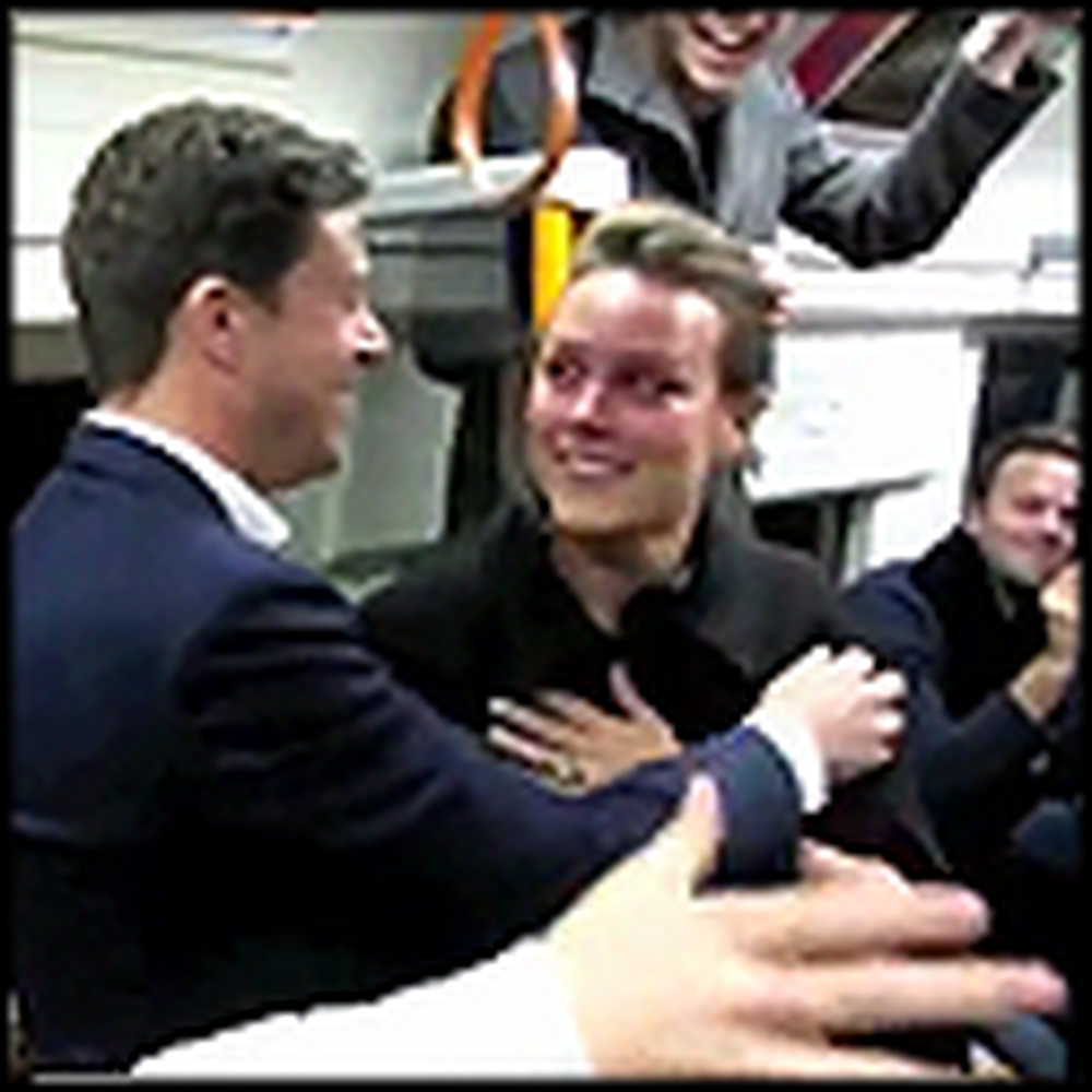 Amazing Surprise Proposal on a London Train