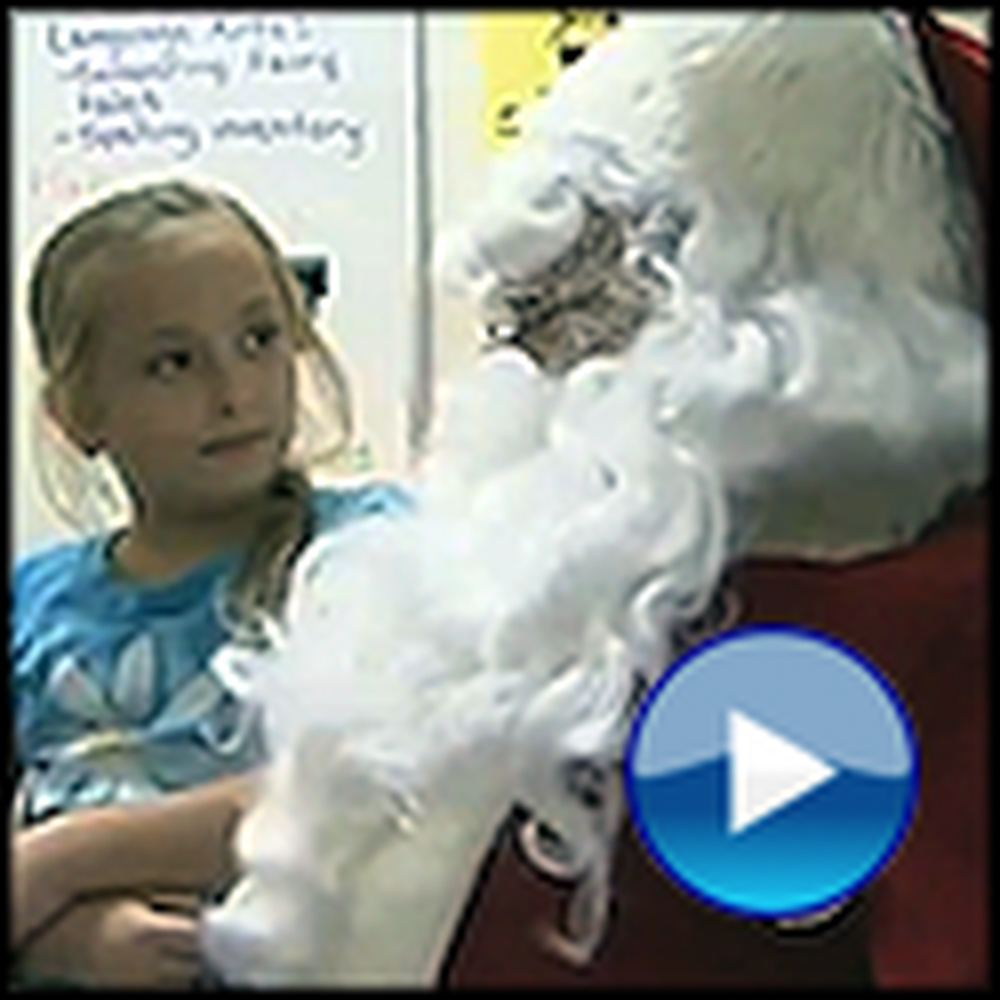 Girl Asks Santa for her Dad to Come Home - Doesn't Realize Santa Is Her Dad