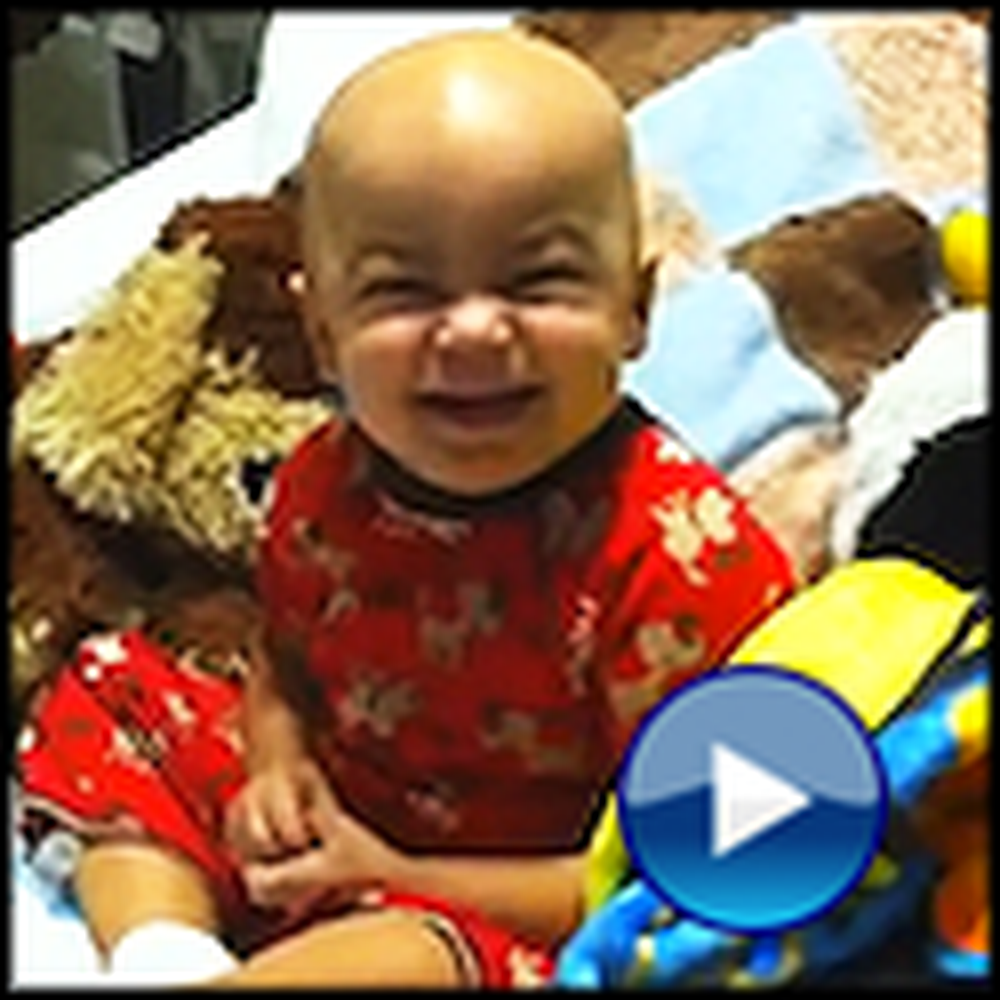 Little Boy with Cancer Laughs for the First Time After Chemo