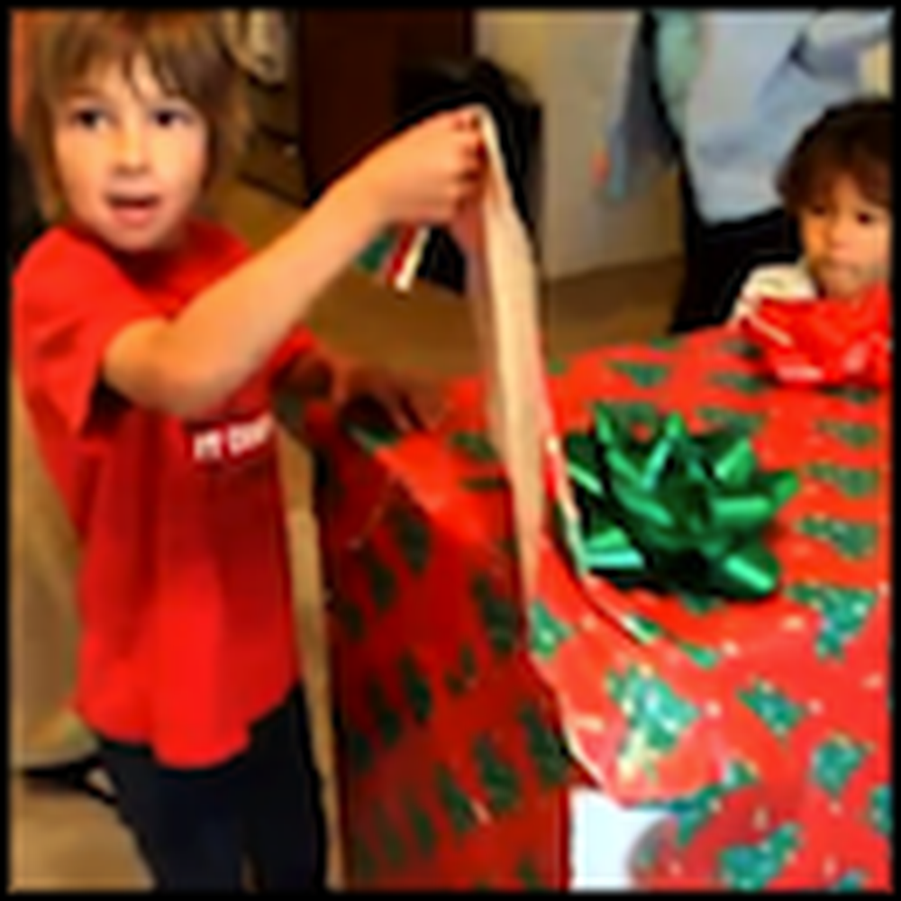 Three Kids Open a Present and Get the Best Surprise Ever