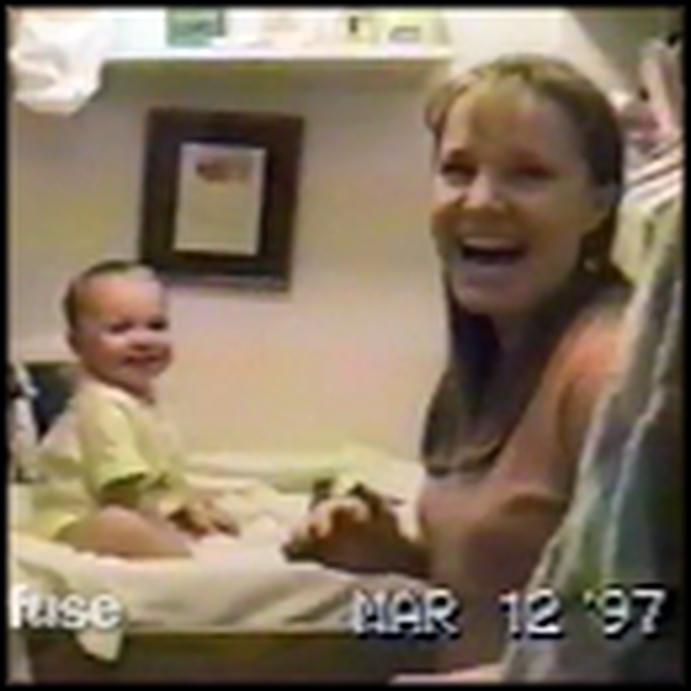 Happy Mom Goes Insane When her Baby Says His First Word