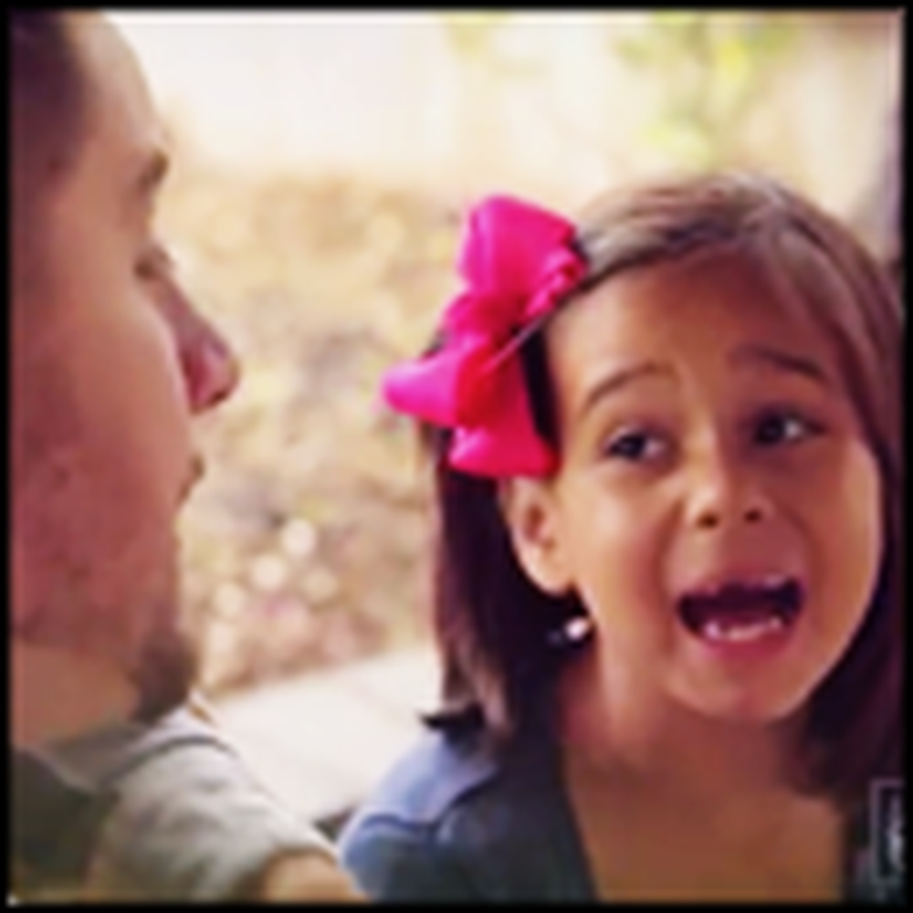 Little Girl Singing a Song With Daddy Will Steal Your Heart