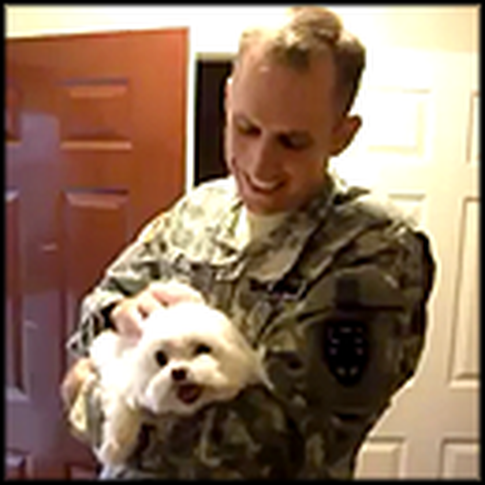Princess the Puppy Goes Crazy When her Soldier Daddy Returns