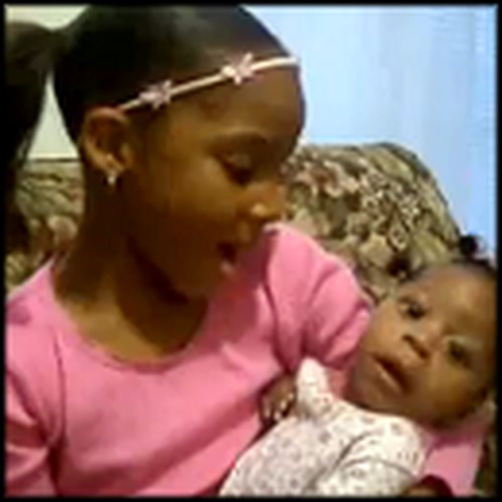Little Girl Sings to her Miracle Baby Sister - So Touching