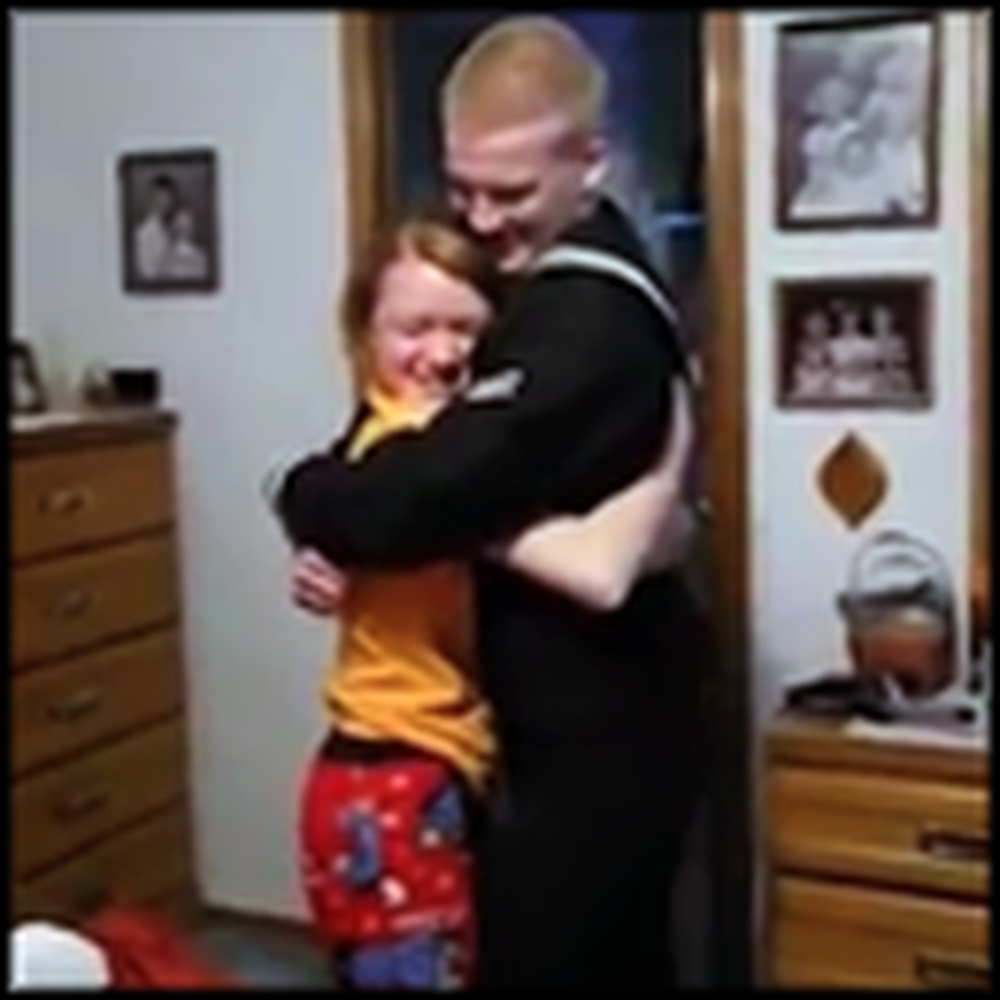 Sailor Surprises All 6 of His Siblings, then Mom and Dad