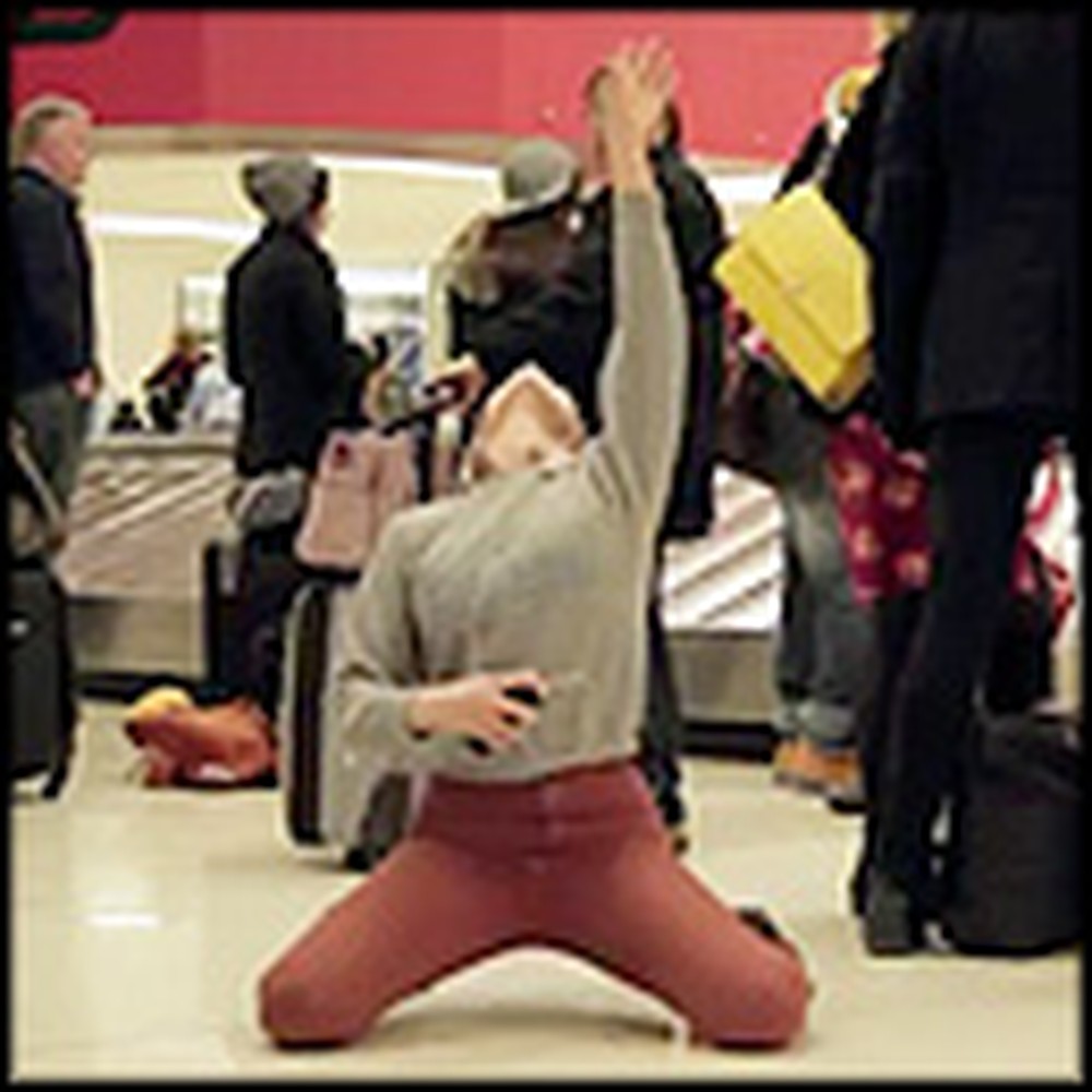 Dance Like Nobody's Watching - a One Girl Flash Mob at the Airport