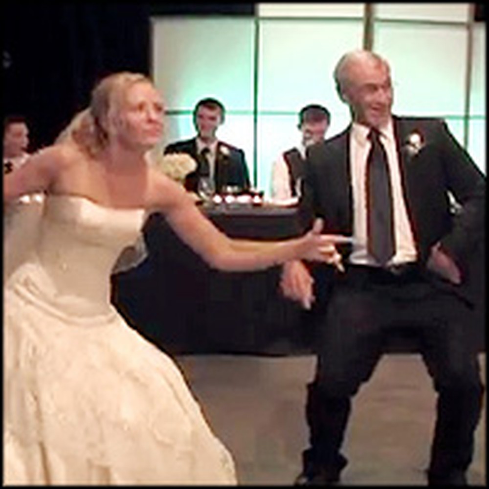 Father and Bride Perform a Very Silly and Very Special Dance
