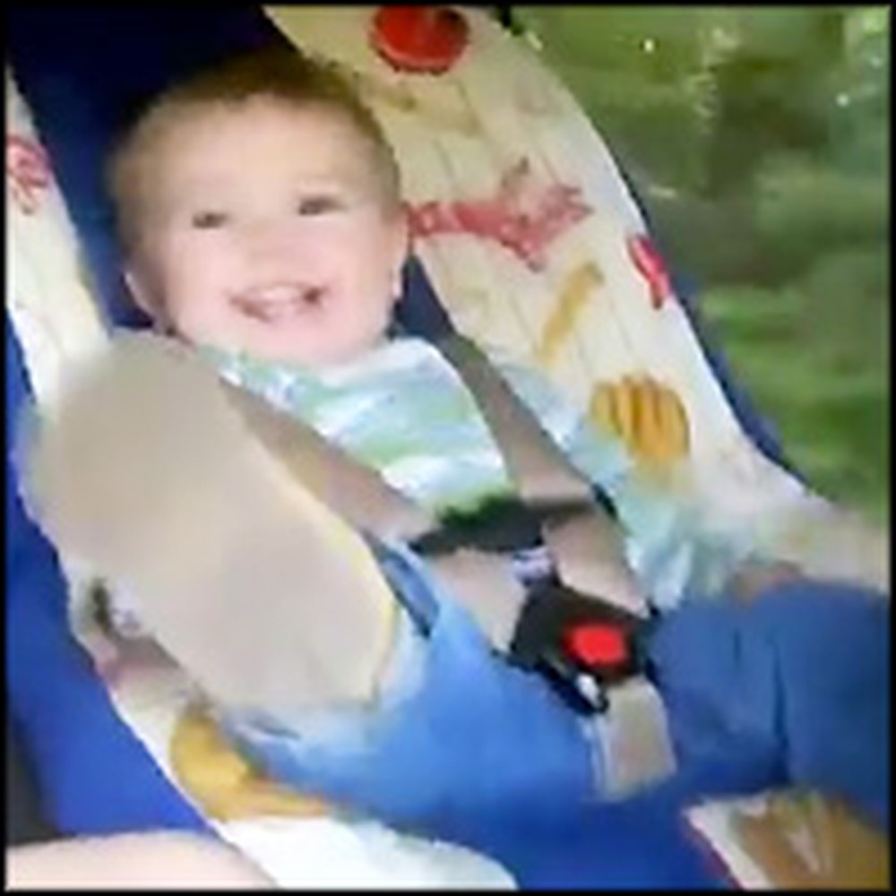 Fussy Baby Gets Calmed Down in the Cutest Way