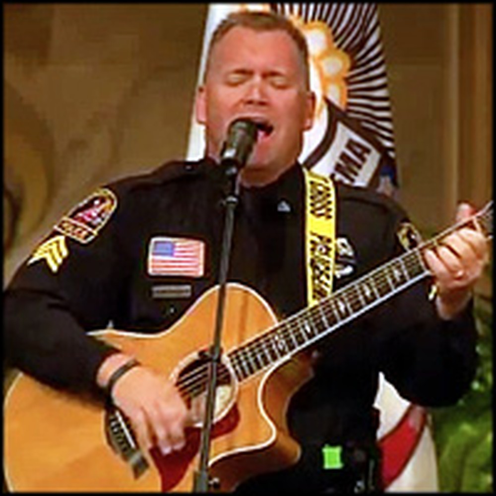 Police Officer Sings I Can Only Imagine at the Funeral of Slain Officer