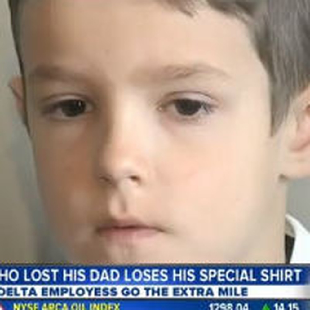 Delta Airlines Reunites Boy With Deceased Dad's T-Shirt