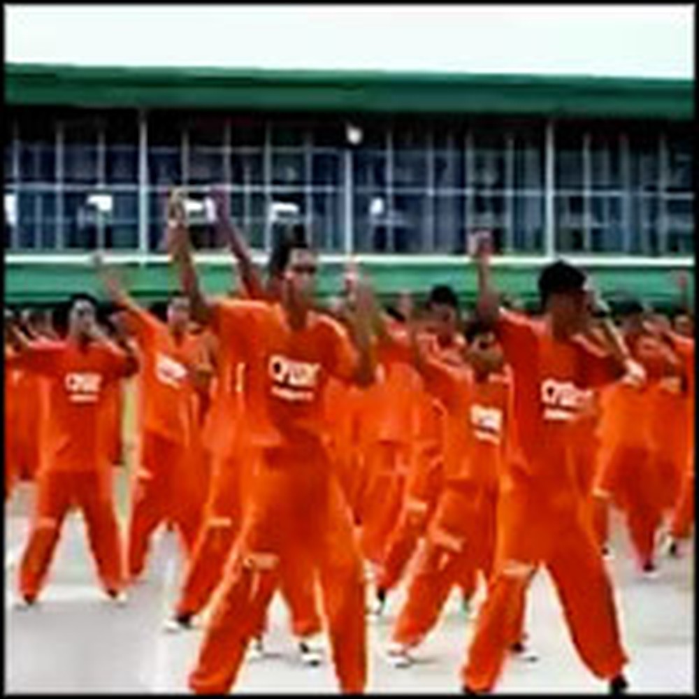 Rehabilitating Inmates Perform a Flash Mob for Peace