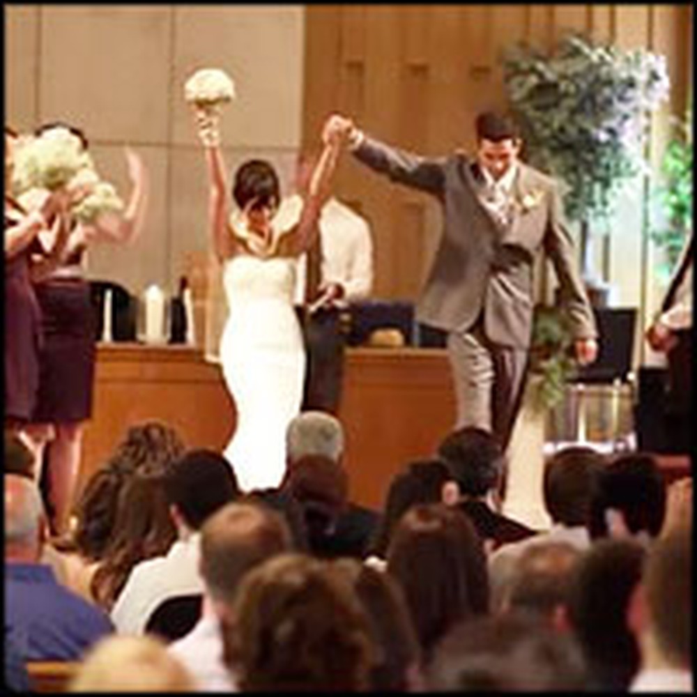 Wedding Party Does The Funniest Thing After Saying I Do