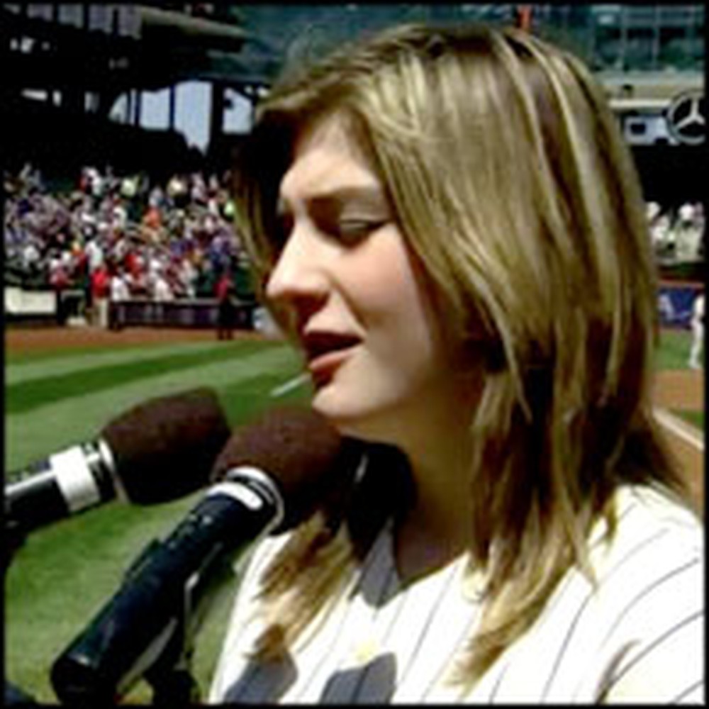 14 Year-Old Autistic Girl Stuns Thousands With Her Performance of the National Anthem