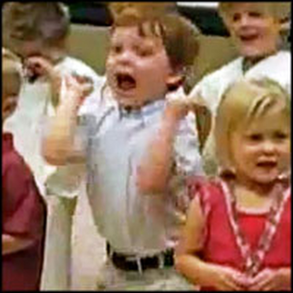 Blessed Little Boy Becomes Overjoyed in Sunday School