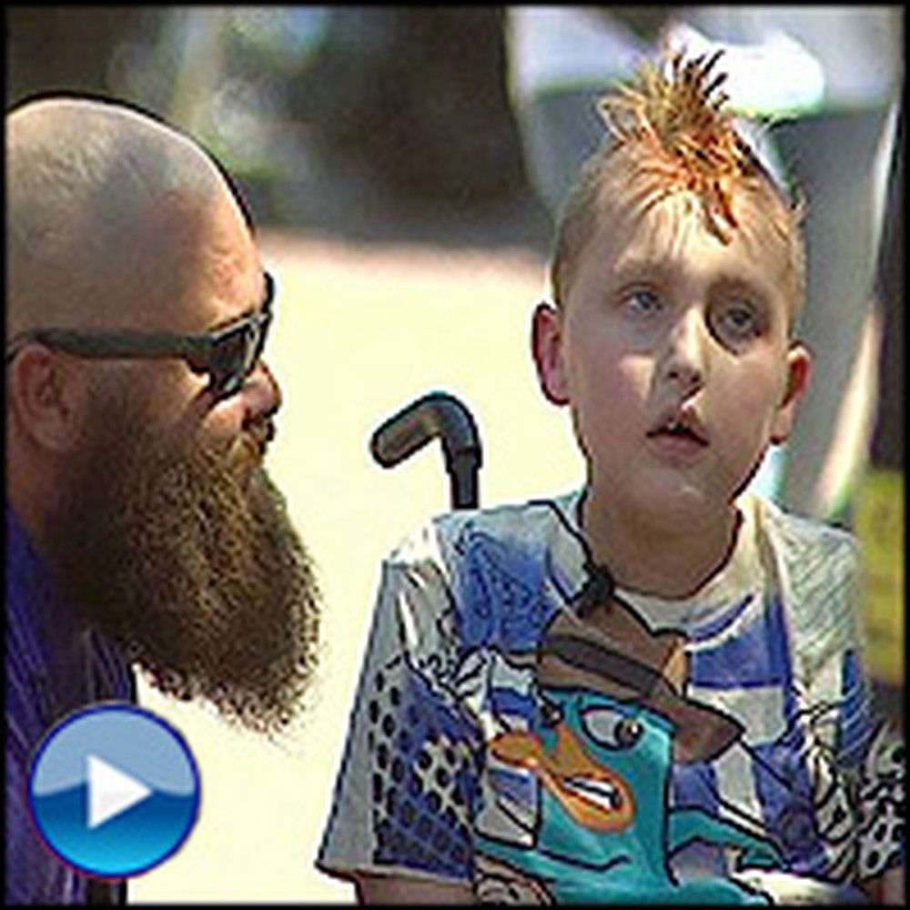 Kind Biker Gang Give a Boy Fighting Cancer a Birthday Surprise