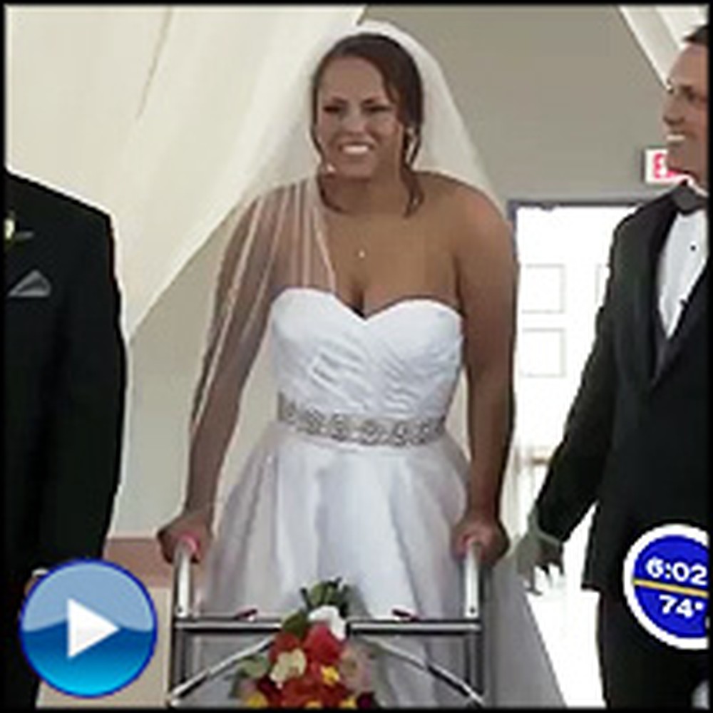 Bride Paralyzed for 7 Years Does Something Miraculous at Her Wedding - Unbelievable!
