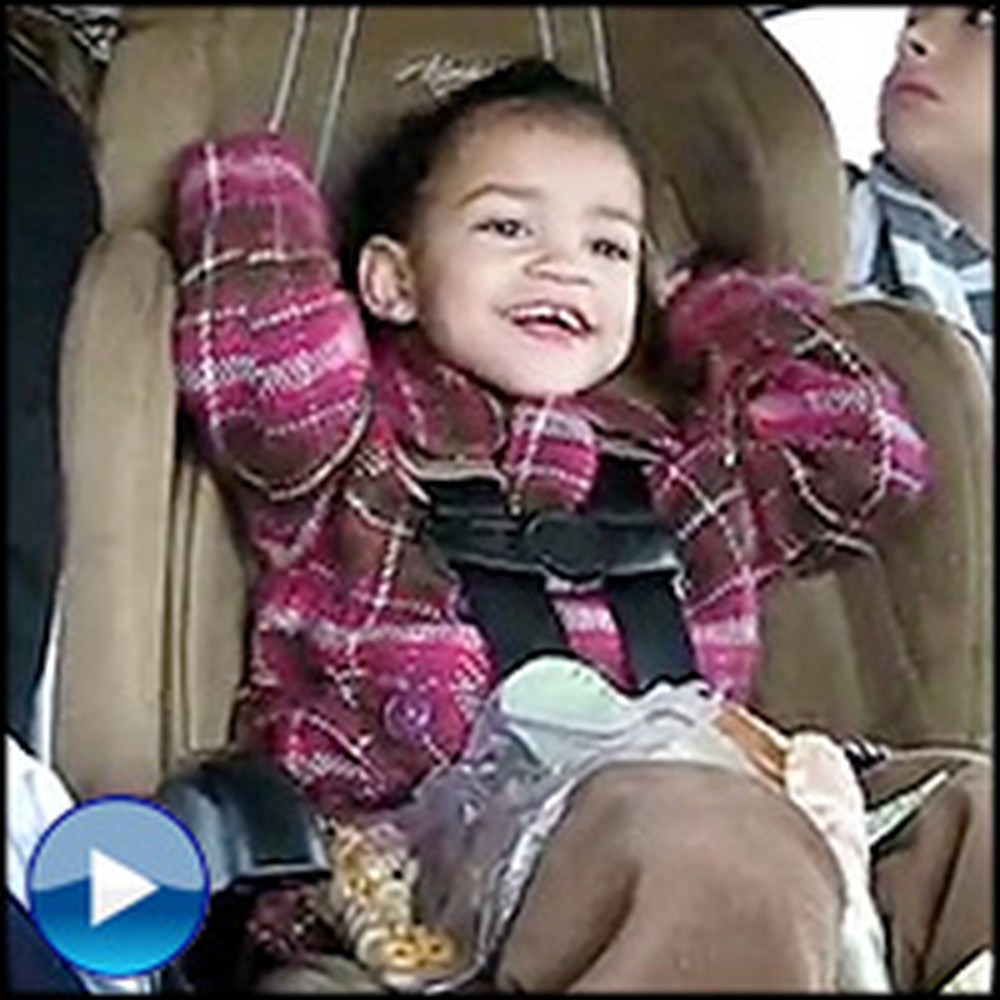 Joyful Baby Has a Dance Party in the Back Seat - LOL