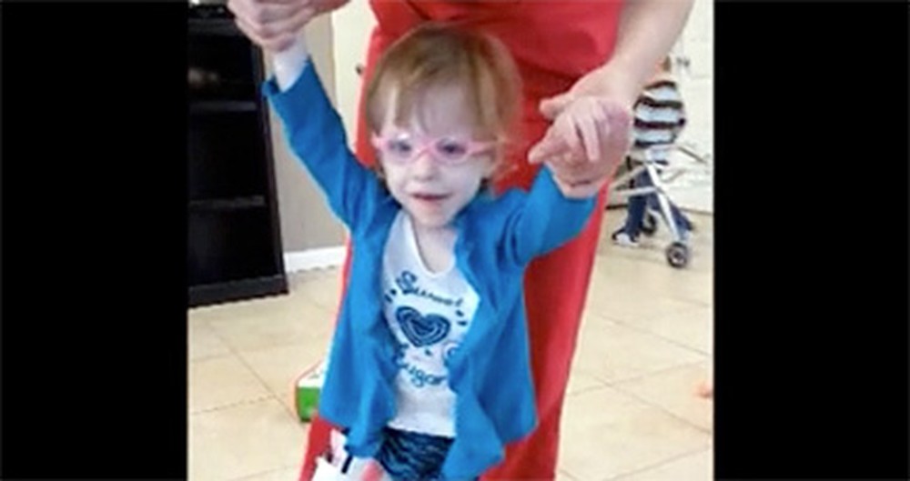 Three Year Old with Cerebral Palsy Experiences a Miracle - Just Watch. :)