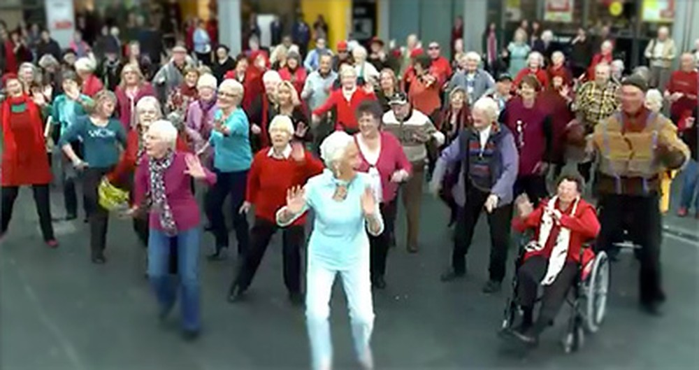 There's Something Different About This Awesome Flash Mob... Check It Out :)