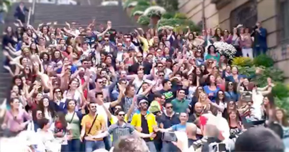 This Huge Group of Christians Singing to God in the Street is Going to Wow You.