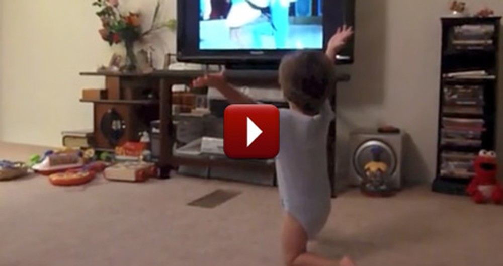 One Happy Toddler Tries Out Some Classic Dance Moves - Way to Boogie, Baby!