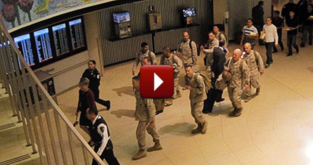 First Class Passengers Show Incredible Respect for Returning Soldiers