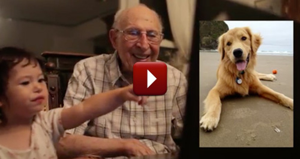 A 91 Year-Old and 18 Month-Old Spend Adorably Spend Time Together