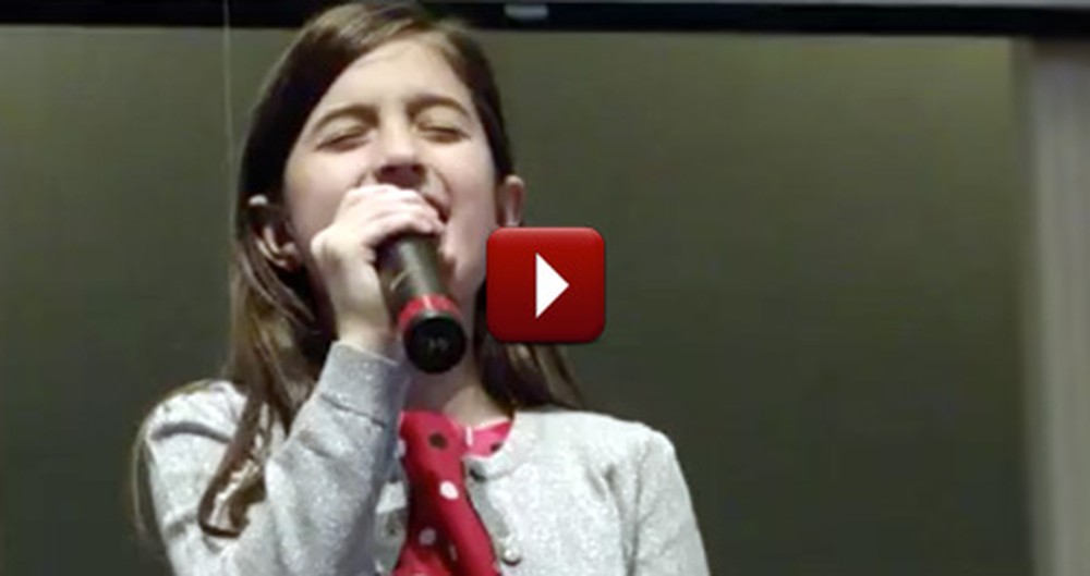 A 9 Year-Old Beautifully Sings Her Heart Out to the Lord