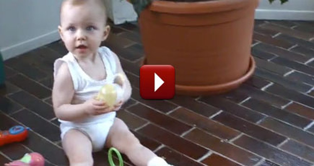 30 Seconds Into This Cute Baby Video, Something Awesome Happens