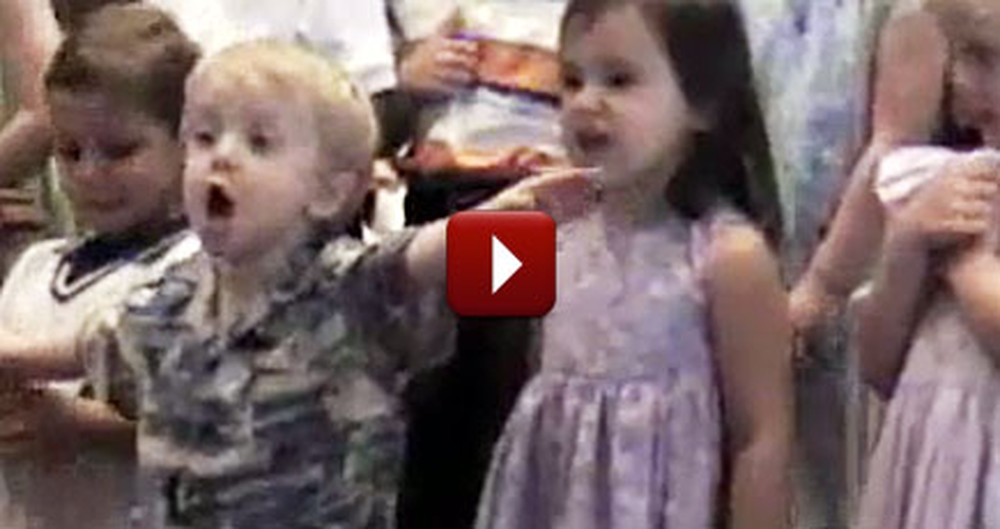 Hilarious Little Boy Steals the Show During a Church Performance
