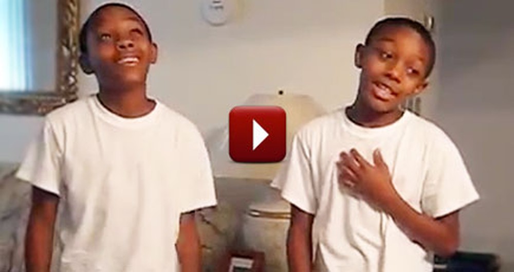 2 Christian Boys Sing Their Praises to God with I Love You Lord