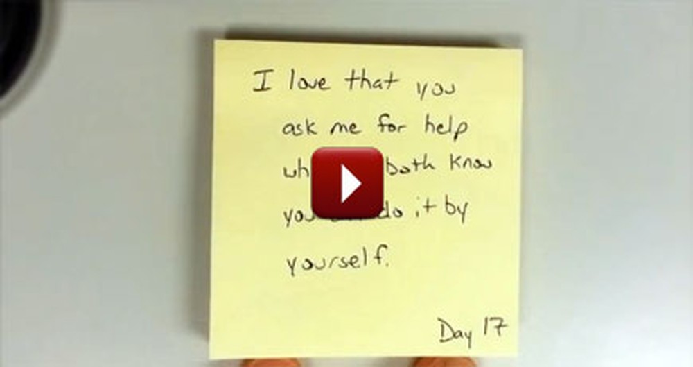 One Man Found the Cutest Way to Make His Wife Feel Loved for Weeks