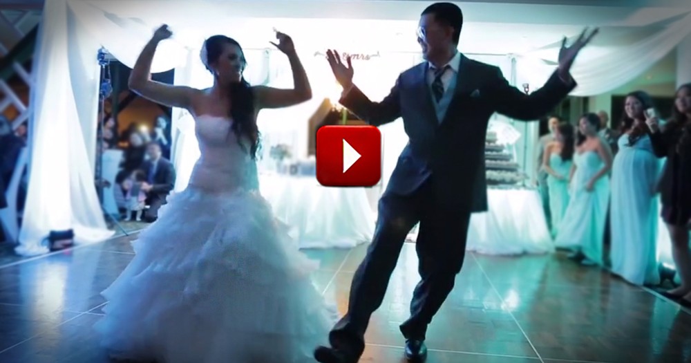 Couple Surprises Guests with an Awesome Wedding Dance that Ends BIG!