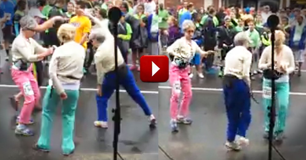 How These Grooving Grannies Warmed Up for a Race Warmed My Heart!