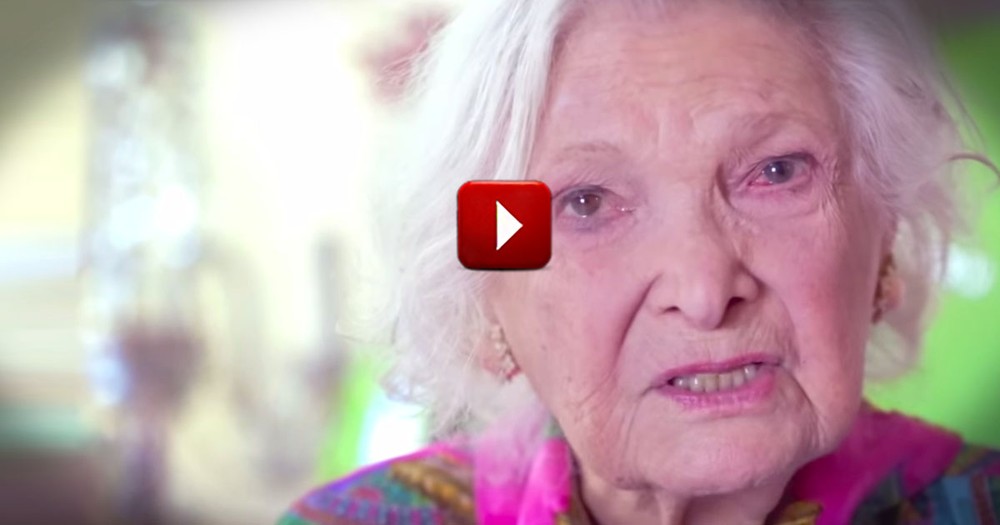 What This 100 Year Old Woman Says at 2:35 Made Me Cry. This Is The Sweetest Thing Ever!