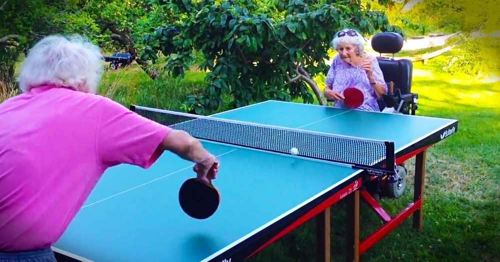 If You Think Age Is Anything But A Number Check Out THIS Granny. The Ninja Serve At 55 Seconds-WHAT!