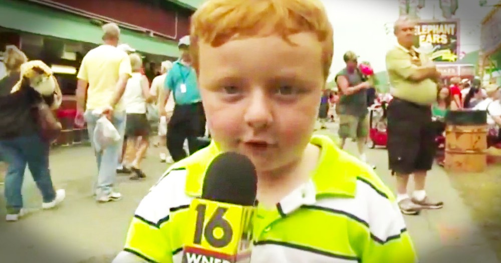 Apparently, This Little Cutie Had Never Been On TV Before. And Apparently, He Steals The Show! LOL