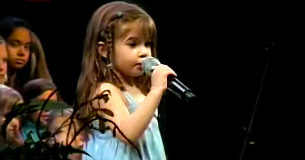 Cute 5 Year Old Kaitlyn Maher Sings Above All