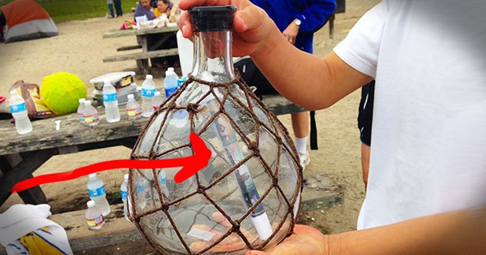 Finding A Real Life Message In A Bottle Is Amazing. But What That Message Said Had Me In Tears!