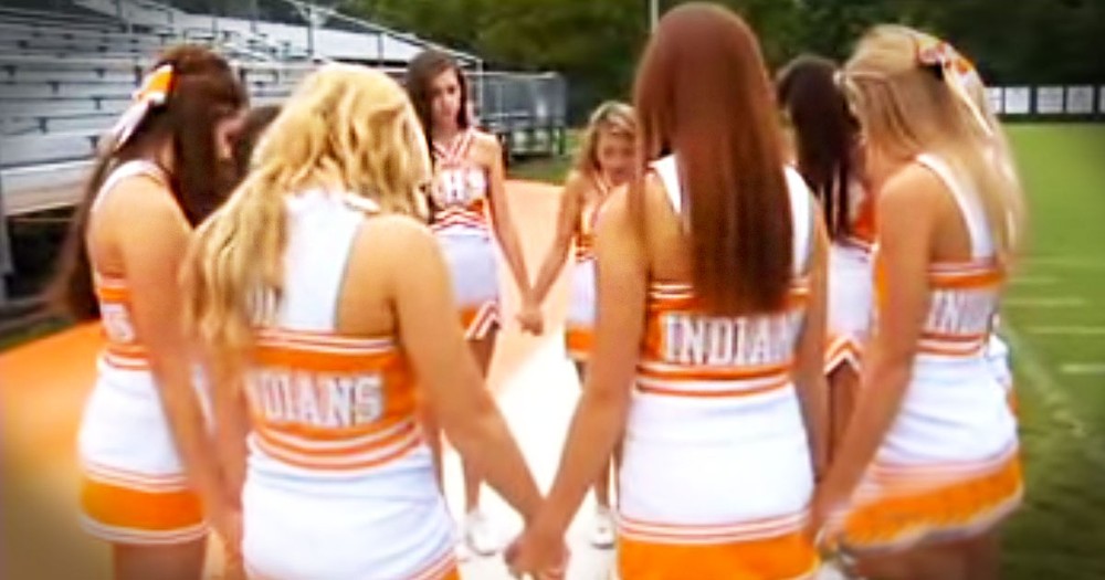 Administrators Told Them They Had To Stop PRAYING. But These Cheerleaders Refused To Listen--AMEN!