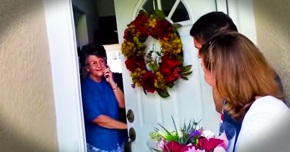 This Grandma Put Her Family's Call On Hold When The Doorbell Rang. What Happened Next Is AWESOME!
