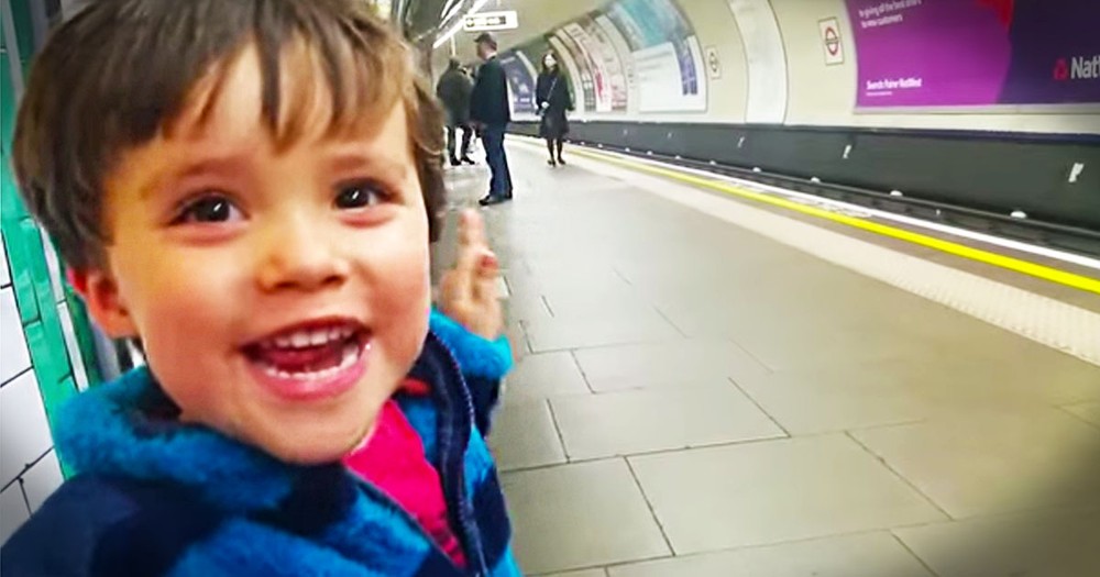 Apparently, Somebody LOVES The Train. And His Excitement Is Completely ADORABLE!
