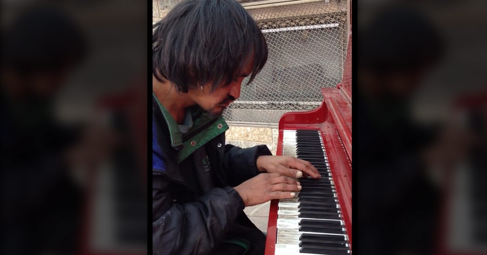 When This Homeless Man Stepped Up To The Piano, No One Expected THIS. WOW!